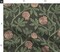 Moody Pomegranate Modern Botanical Fruit Arts And Crafts Nouveau Vintage Style Retro Green Custom Printed Fabric by Spoonflower Various Fabrics by the Yard or Fat Quarter